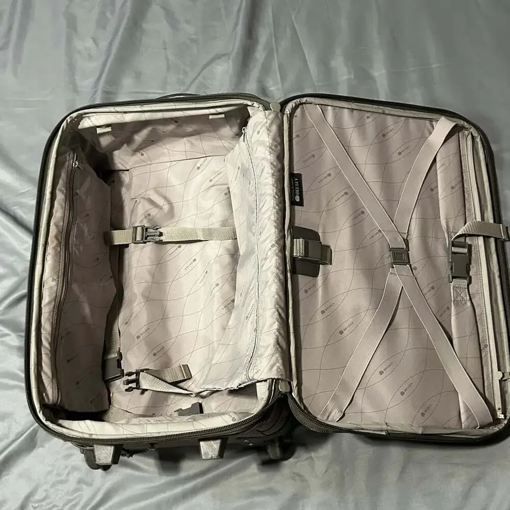 Delsey Grey Softside Rolling Carry-On Luggage